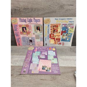 Paper Pizazz HOTP 12 x 12 Disney Princess Cinder Paper Book + Birthday LOT #45